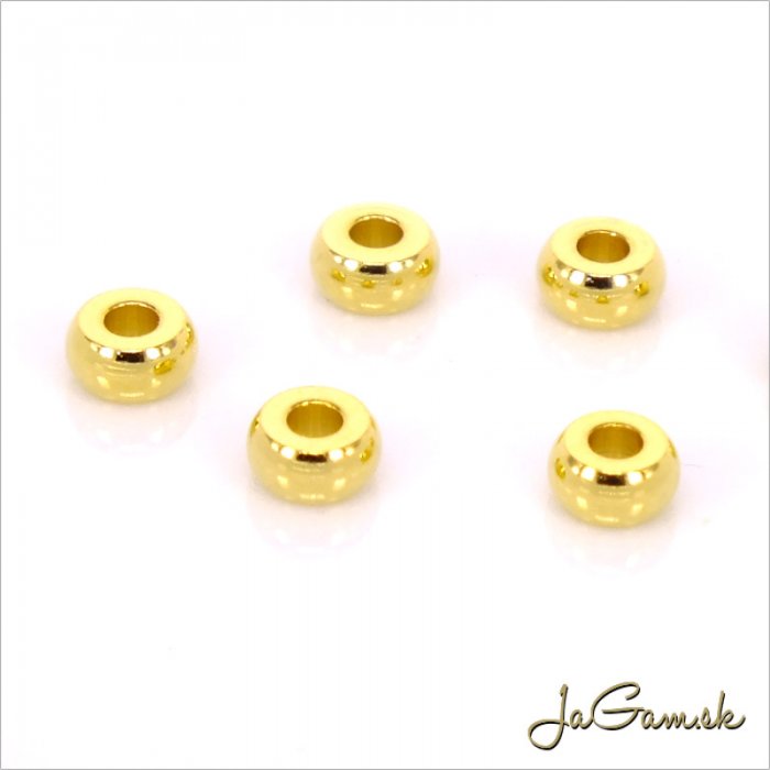 Korálka - disk 4x2mm CHIRURGICKÁ OCEĽ, 10ks (CH1272g)